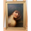 Image 1 : Baroque Style Paint on Board Portrait