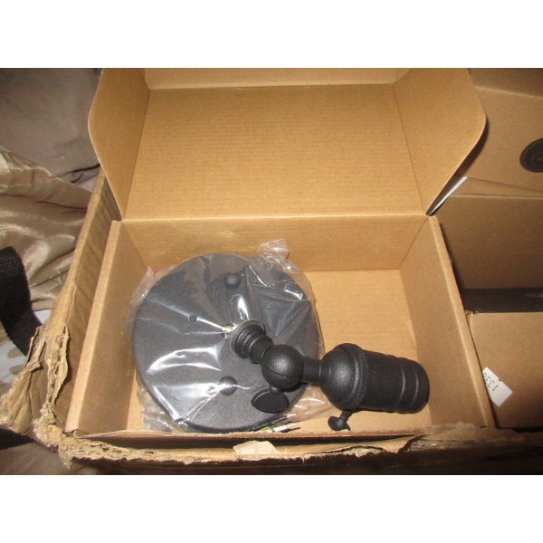 Case of 20+ New Black Metal Wall Sconce Fittings