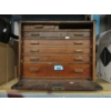 Image 1 : Antique Wood Specimen Chest - Missing 1 Drawer