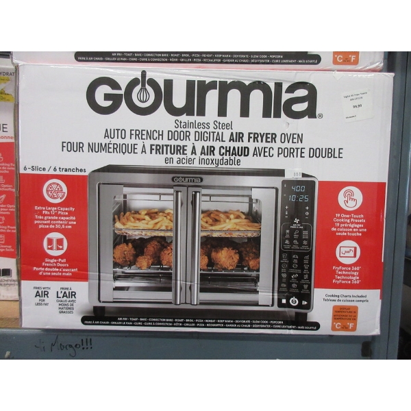Gourmia Auto French Door Air Fryer Oven