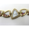 Image 2 : Ladies Gold Tone Croton Watch with Gemstones