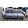 Image 1 : Bainbridge Steel Blue Microfibre Sofa - 81" (204 cm)