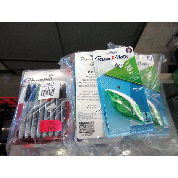 5 Pack Lot of New Sharpies & Correction Tape