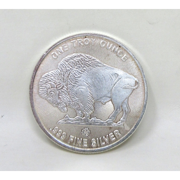 1 Oz .999 Silver Buffalo/Liberty Round 