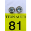 Image 1 : New Blue Topaz & Diamond Earrings