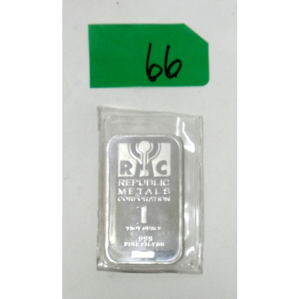 1 Oz .999 Silver RMC Bar 