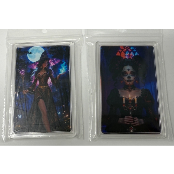2 x 1 Oz .999 Copper Vixens Series Art Bars
