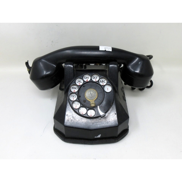 Vintage Bakelite Rotary Dial Desk Phone