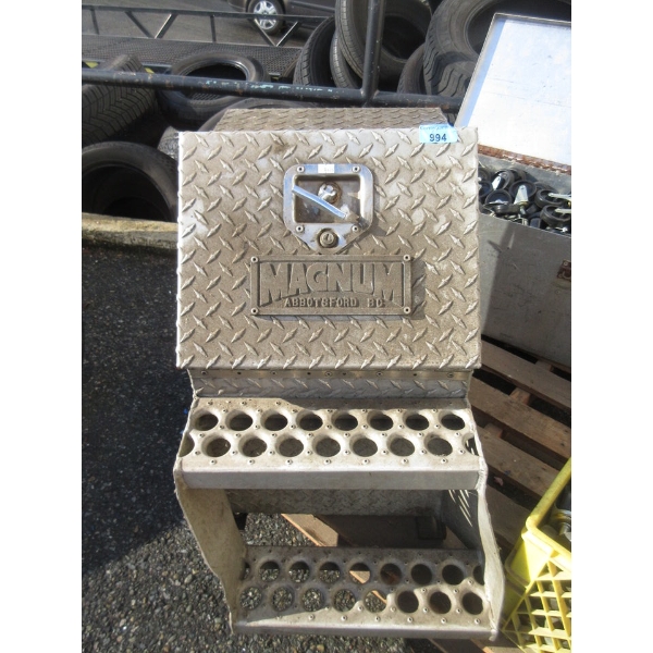 Magnum Diamond Cut Truck Step/Storage Box