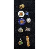 Image 1 : Vintage Enameled Sterling Silver Rings and Pins