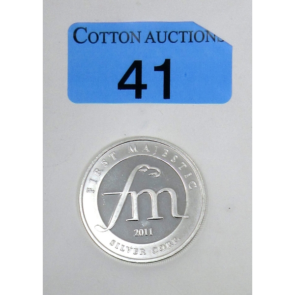 1 Oz .999 Silver First Majestic Round 