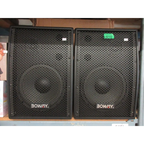 2 New Boway BW88-02B Speakers in Box