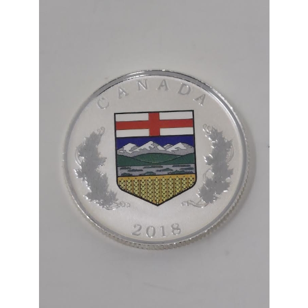 6.05 Gram .9999 Silver 2018 Alberta Flag Coin 