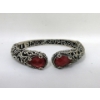 Image 2 : .925 Silver Gemstone Necklace, Ring & Bracelet Set