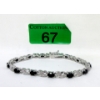 Image 1 : 7.8 CTW Sapphire & Diamond Tennis Bracelet