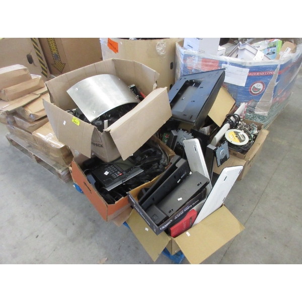 Skid of Assorted Preowned Electronics Parts 
