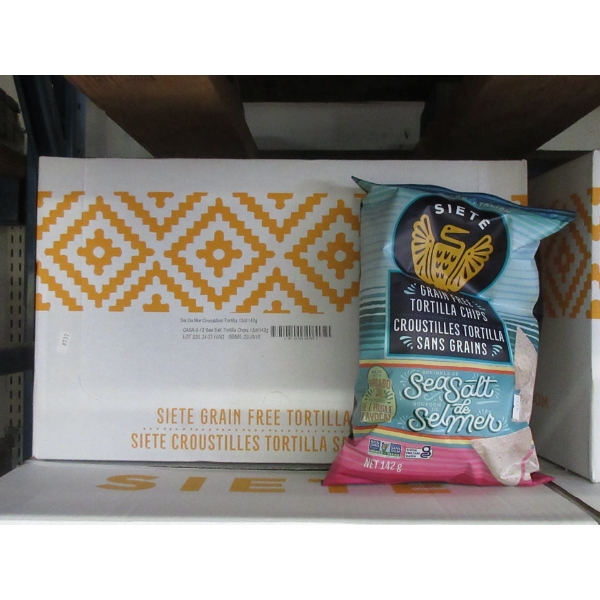 Case of Siete Grain Free Sea Salt Tortilla Chips