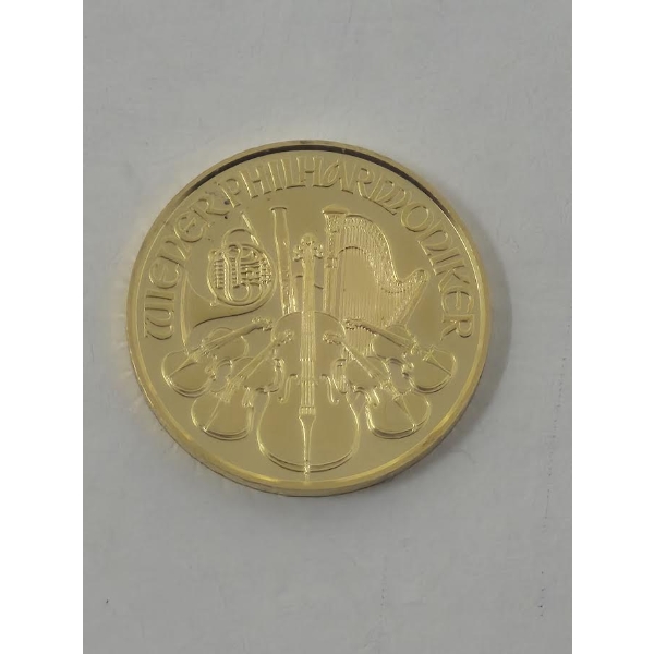 1/10 Oz .9999 Fine Gold Philharmoniker Coin 