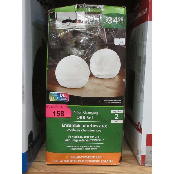 Twin Pack of Colour Changing Solar Orbs