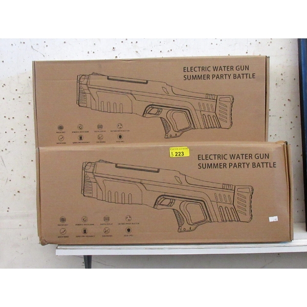 3 Orange Electric Water Blaster Gun - No Chargers