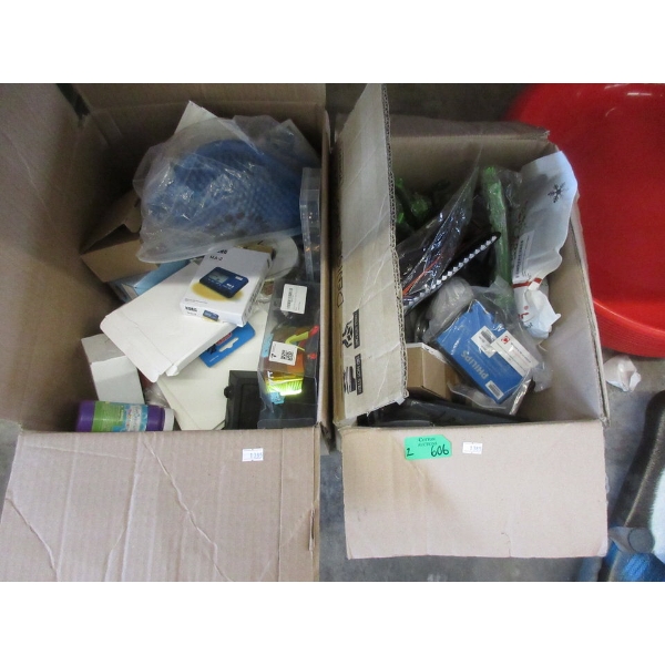 2 Boxes of Overstock & Customer Return Goods