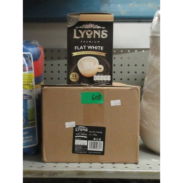 Case of Lyons Instant Flat White Packets