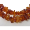 Image 2 : Vintage 34" Amber Necklace  & Earring Set