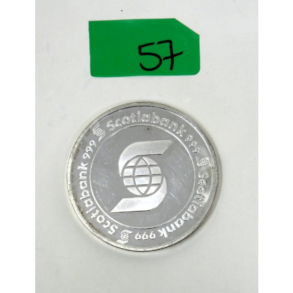 5 Oz .999 Silver Scotiabank Investor Round 