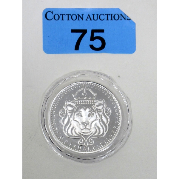 1 Oz .999 Silver Scottsdale Lion Round 