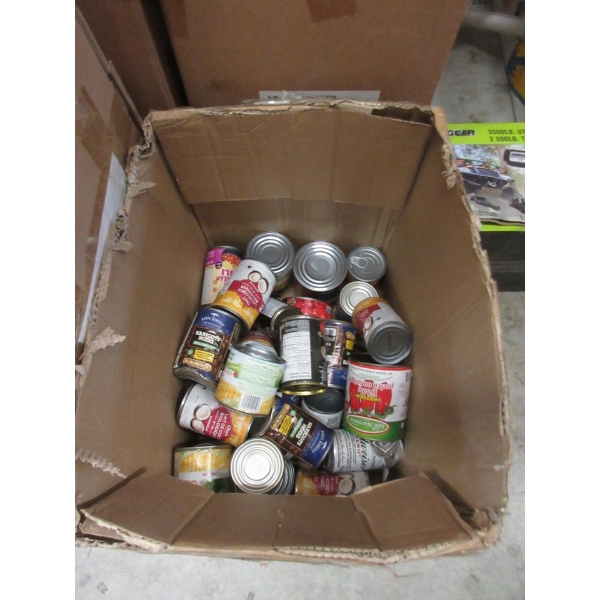 20+ Dented Cans of Assorted Food Products