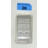 Image 1 : 10 Oz .999 Silver Johnson Matthey Blank Back Bar