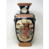Image 1 : Vintage Hand Painted Asian Vase - 6" x 9" x 16" tall