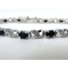 Image 2 : 7.8 CTW Blue Sapphire & Diamond Tennis Bracelet