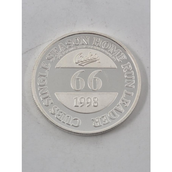 Vintage 1 Oz .999 Silver Sammy Sosa Round