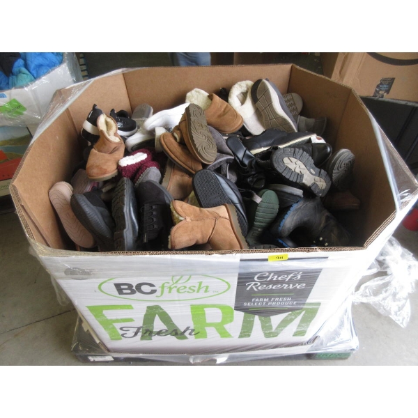Skid of Overstock & Customer Return Footwear