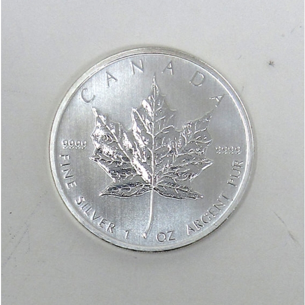 1 Oz .9999 Silver 2014 Maple Leaf Coin 