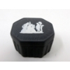 Image 3 : Black Wedgewood Snuff Box & Blue Jasperware Jug