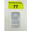 Image 1 : 1 Oz .999 Silver RMC Republic Bar 