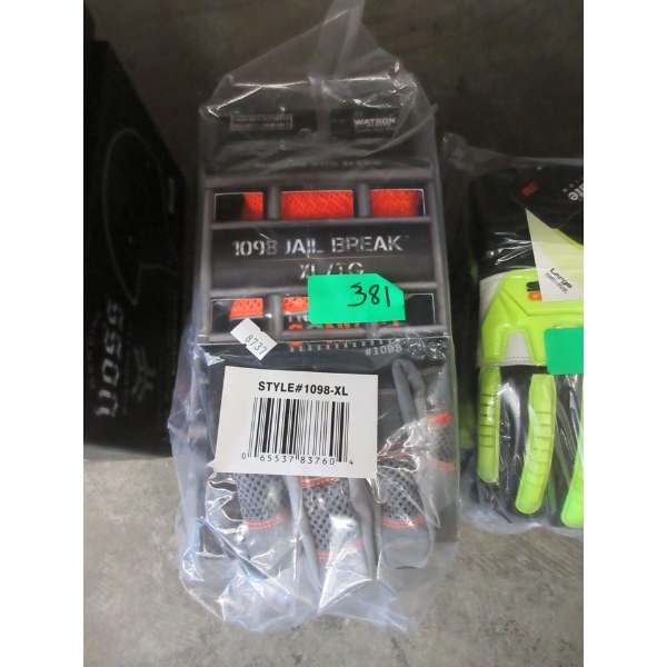 Pack of 6 New Pairs of Watson Convict Reflective Gloves