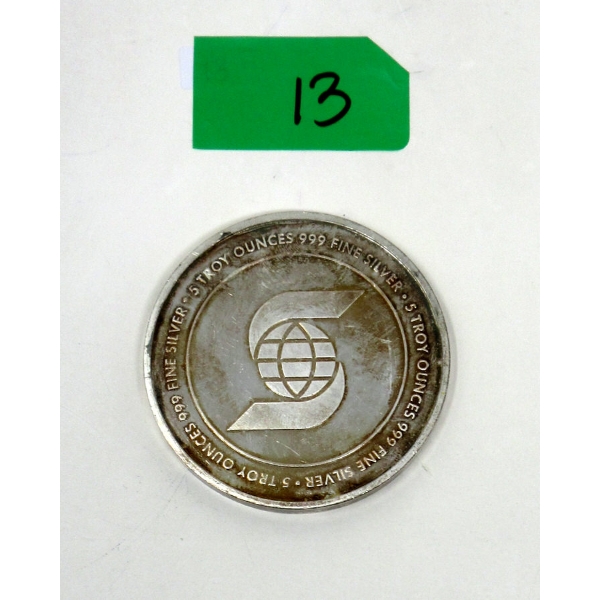 5 Oz .999 Silver Scotiabank Investor Round 