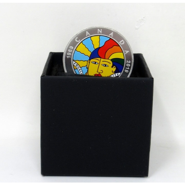 1/2 Oz .9999 Silver 1969-2019 Equality Colourized Coin 