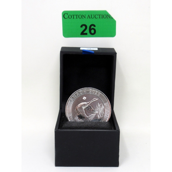 2 Oz .9999 Silver 2025 Canada Goose Coin 