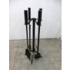 Image 1 : 4 Piece Fireplace Tool Set on Stand