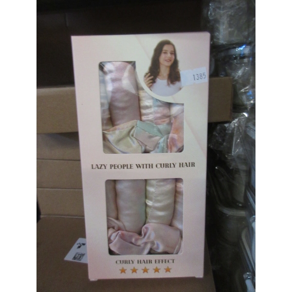 9 New Satin Covered Lazy Hair Curlers