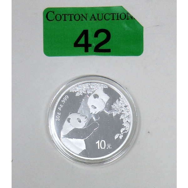 30 Gram .999 Silver 2023 PANDA Coin 