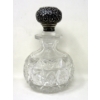 Image 1 : Antique Sterling Silver Topped Crystal Perfume Bottle