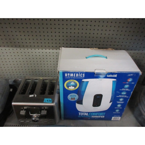 Homedics Humidifier & Cuisinart 4-Slice Toaster