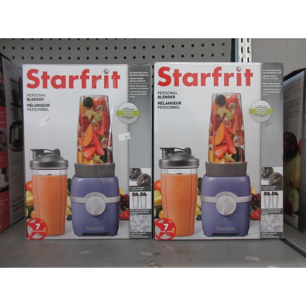 2 Starfrit Personal Blenders - Purple