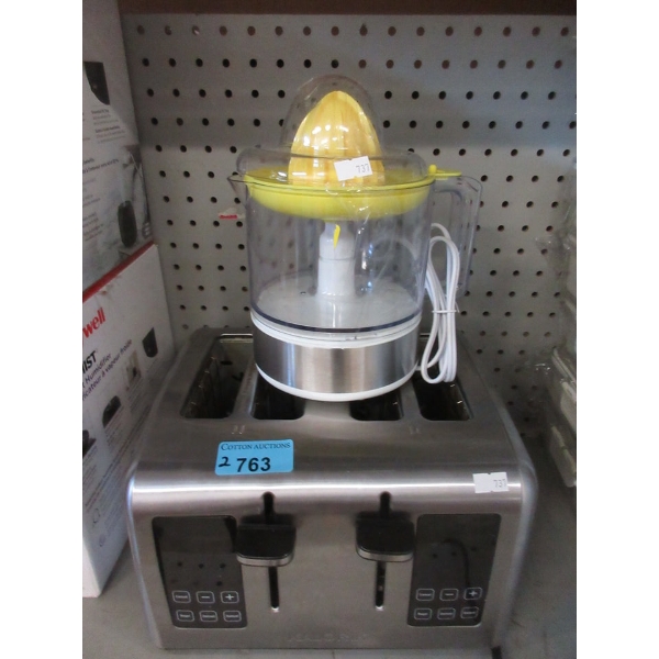 Electric Citrus Juicer & Kalorik 4-Slice Toaster 