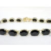 Image 3 : 14KT Yellow Gold Sapphire Bracelet
